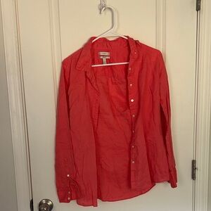 J. Crew Vibrant Coral Top